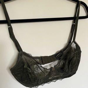La Perla Lace Army Green/Moss Bra D